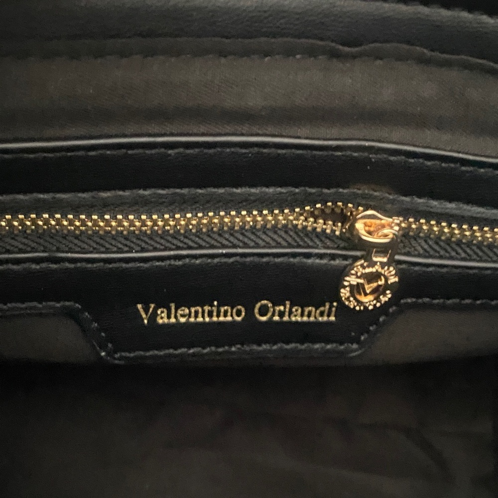 Valentino Orlandi Black Quilted Shoulder Bag - Picture 4 of 6